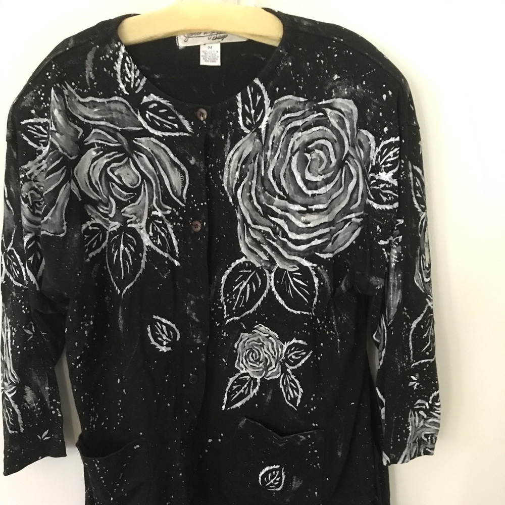 Handbpainted Jacket and skirt